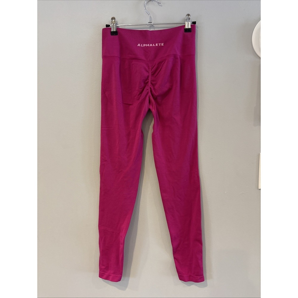 Alphalete Pink Hi Rise Athletic Leggings Medium